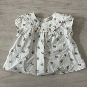COPY - Bonpoint Floral White Infant Dress